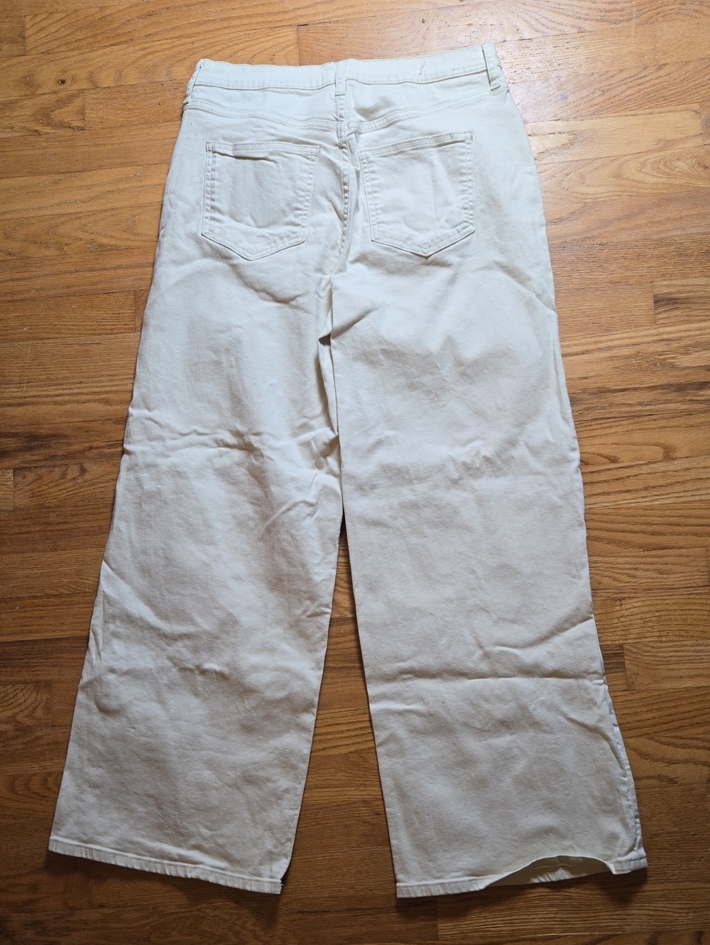 Boden white/ecru high-rise wide leg jeans - Picture 5 of 8